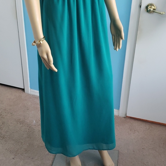 F21 Green Strapless Dress - Picture 3 of 5